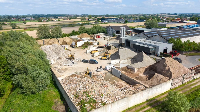 Luchtfoto Devogelaere Recyclage